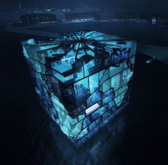 thewatercubemvrdv Конструкция павильона по структуре, будет состоять из бассейнов (капсул) заполненных водой